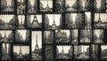 Collage of Parisian streets featuring the Eiffel Tower Royalty Free Stock Photo