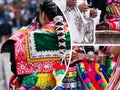 Collage of Peru traditional culture images - travel background (