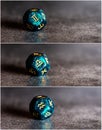 Collage photo of astro dice with air signs of zodiac Gemini, Libra, Aquarius