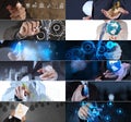 Collage of photo business strategy