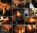 A collage photo of Lawa Caves in Kanchanaburi