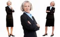 Collage photo of of Senior Businesswoman in suit