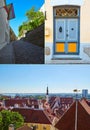 Collage of photos of Tallinn Royalty Free Stock Photo