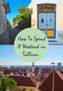Collage of photos of Tallinn Royalty Free Stock Photo