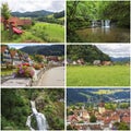 Collage with pictures with Black Forest, Germany Royalty Free Stock Photo