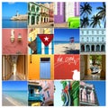 Collage of pictures of Cuba
