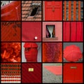 Collage red Royalty Free Stock Photo