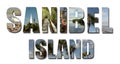 Collage of Sanibel Island Florida Royalty Free Stock Photo