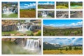 Idaho natural park collage Royalty Free Stock Photo