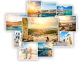 Collage of sights of Greece Royalty Free Stock Photo