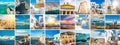 Collage of sights of Greece Royalty Free Stock Photo