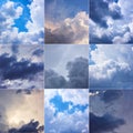 Collage of skies