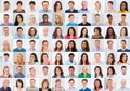 Collage Of Smiling People Royalty Free Stock Photo