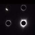 Collage of solar eclipse