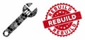 Collage Spanner with Grunge Rebuild Stamp