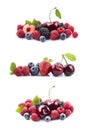 Collage of sweet berries