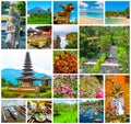 The collage on the theme of Bali, Indonesia Royalty Free Stock Photo