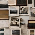 A collage of torn magazine pages, vintage photographs, and handwritten letters, telling a visual story4, Generative AI