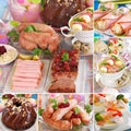 Collage with traditional polish easter dishes Royalty Free Stock Photo