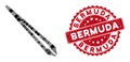 Collage Tweezers with Textured Bermuda Seal