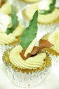 Collage of various cupcakes: vanilla Royalty Free Stock Photo