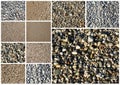 Collage of various sand