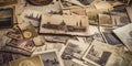 collage of vintage postcards creates an eclectic and uniq two generative AI
