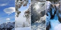 Collage - winter impressions Royalty Free Stock Photo