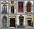 Collage of the wonderful doors in Baltic States