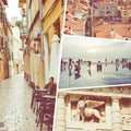 Collage of Zadar - Croatia - travel background - my photos