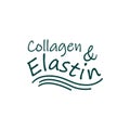 Collagen and elastin ingredient sticker for cosmetic