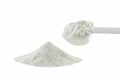 Collagen powder isolated on white background. with clipping path