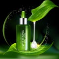 Collagen Serum Background Concept Natural Skin Care Cosmetic
