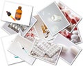 Collages with medicines photos