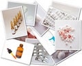 Collages with medicines photos