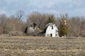 A Collapsed Barn Royalty Free Stock Photo