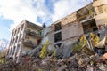 Collapsed building in Pripyat