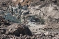 Collapsed crevasses at Fox Glacier