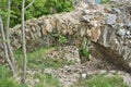 collapsed entry to an castle ruin