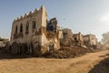 Collapsed old house in Berbera, Somalila Royalty Free Stock Photo