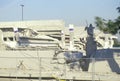 A collapsed parking garage at a Northridge shopping center at epicenter of the 1994 earthquake