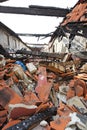 Collapsed Roof Royalty Free Stock Photo