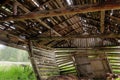 Collapsing barn