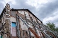 Collapsing Building With Steel Supports Royalty Free Stock Photo