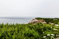 Collapsing cliff at Gay Head Martha`s Vineyard Royalty Free Stock Photo