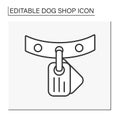 Collar line icon