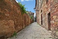 Colle di Val d`Elsa, Siena, Tuscany, Italy: ancient alley in the Royalty Free Stock Photo