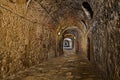 Colle di Val d\'Elsa, Siena, Tuscany, Italy: the ancient covered alley Via delle Volte Royalty Free Stock Photo