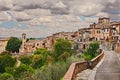 Colle di Val d` Elsa, Tuscany, Italy: landscape of the medieval town