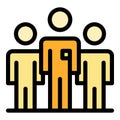 Colleague company icon vector flat